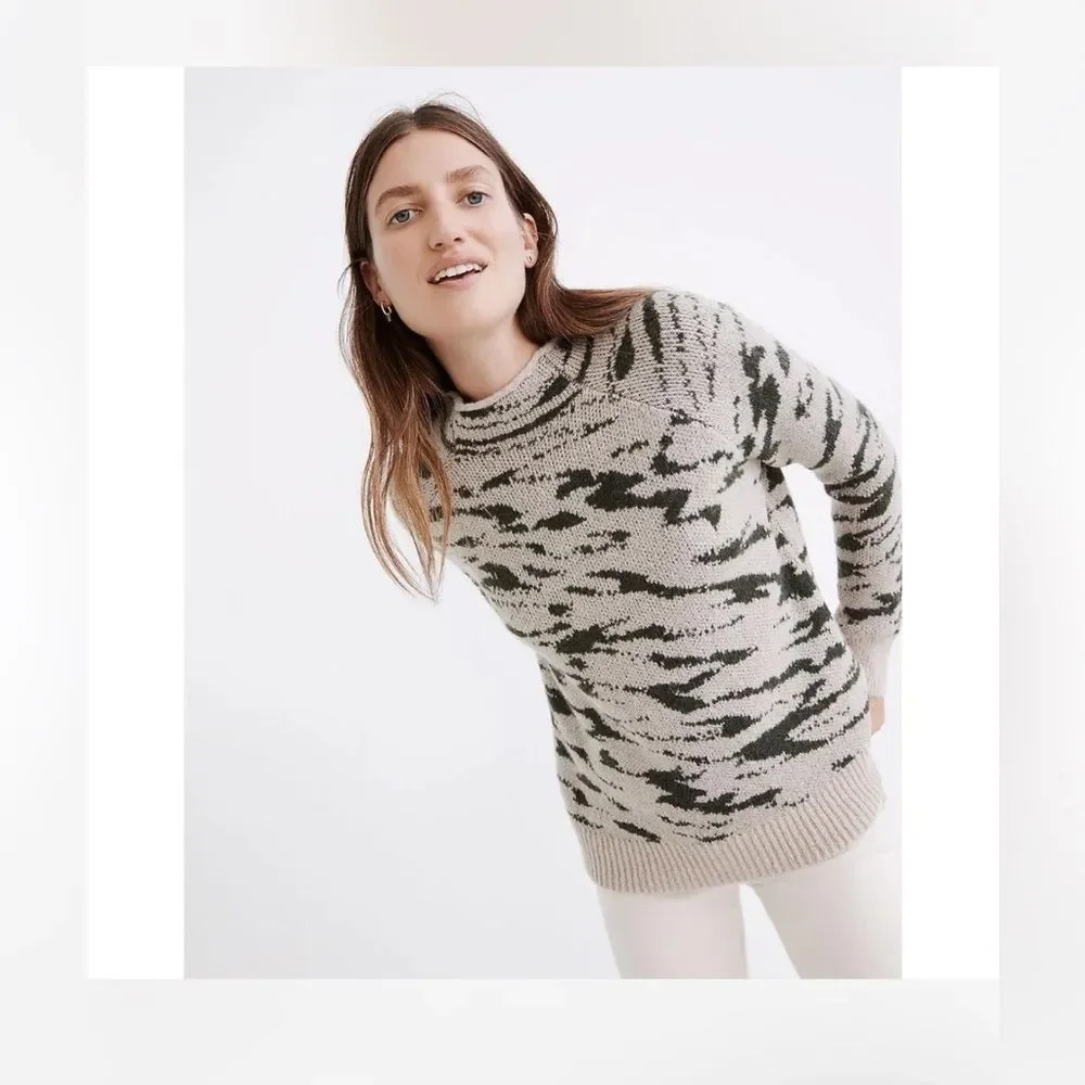 Madewell sweater Thornton mock neck pullover sweater